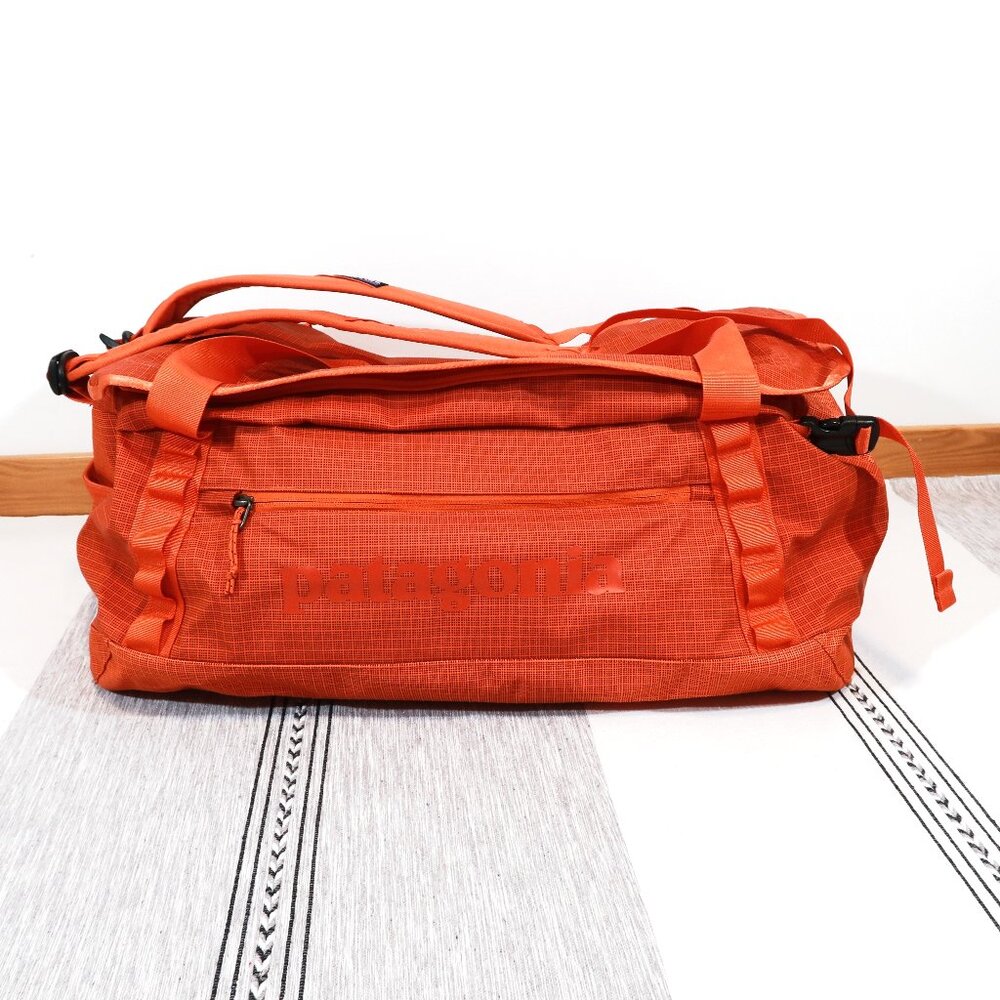 Patagonia Orange Duffel Bag